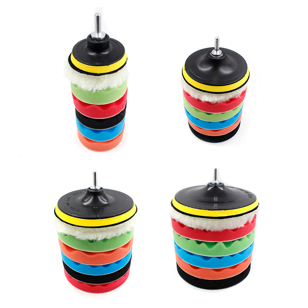 Polish Pad Set Buffer - 8Pcs/Set Polishing Pad Sponge Buffing Waxing