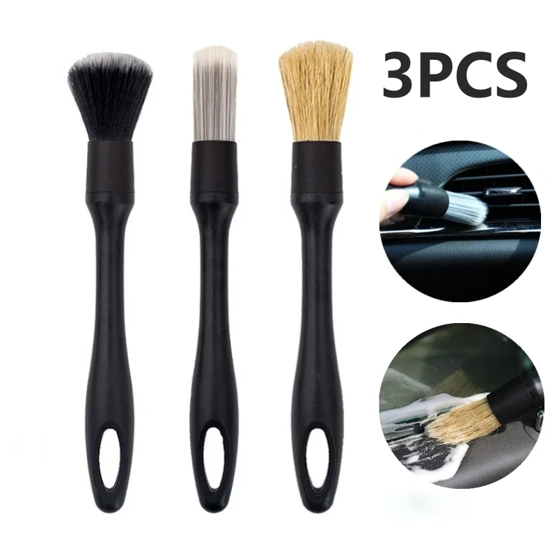 Interior Detailing Kit - 3PCS Car Cleaning Brush Super Soft