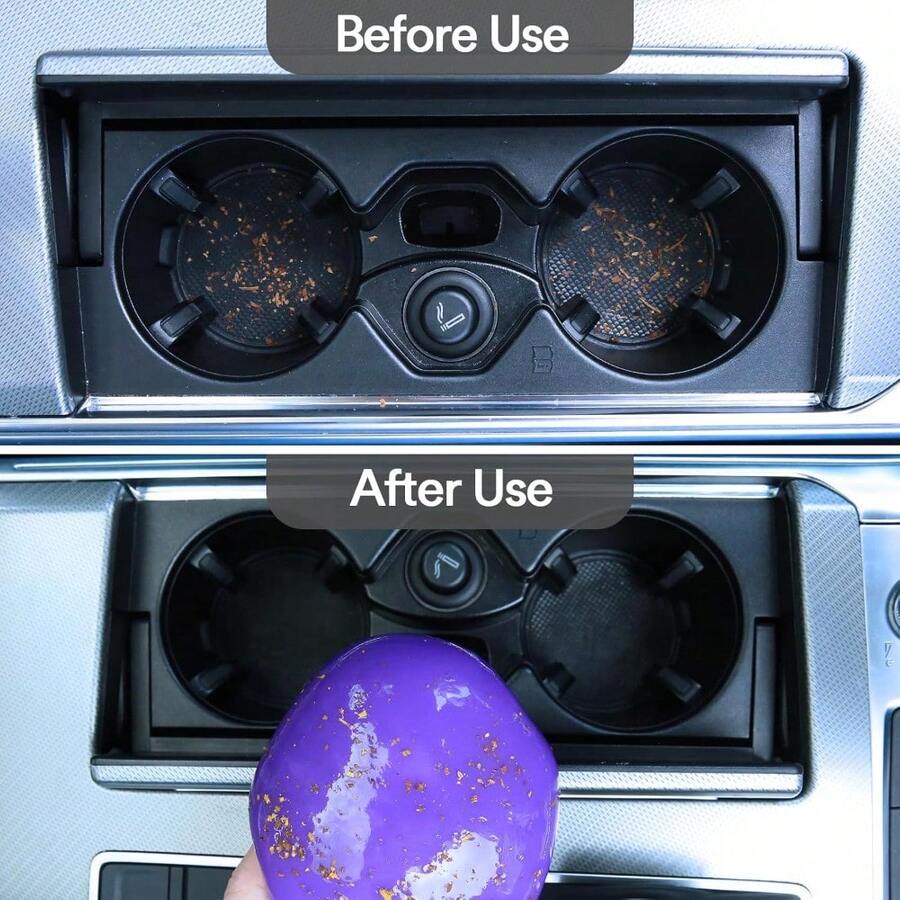 Purple Car Cleaning Gel Putty, - Dirt Brush Interior review and price