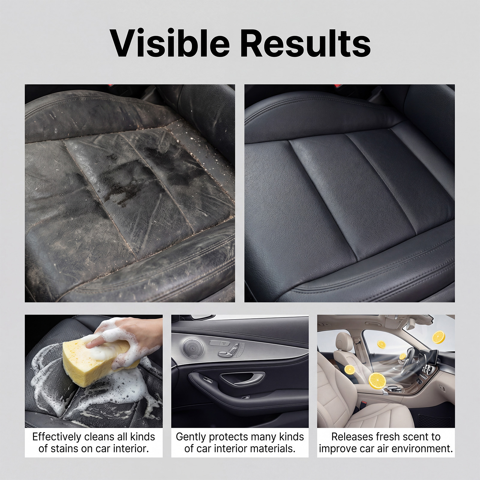 Foam Cleaner Multi-purpose Aut - Leather Cleaner Interior review and price