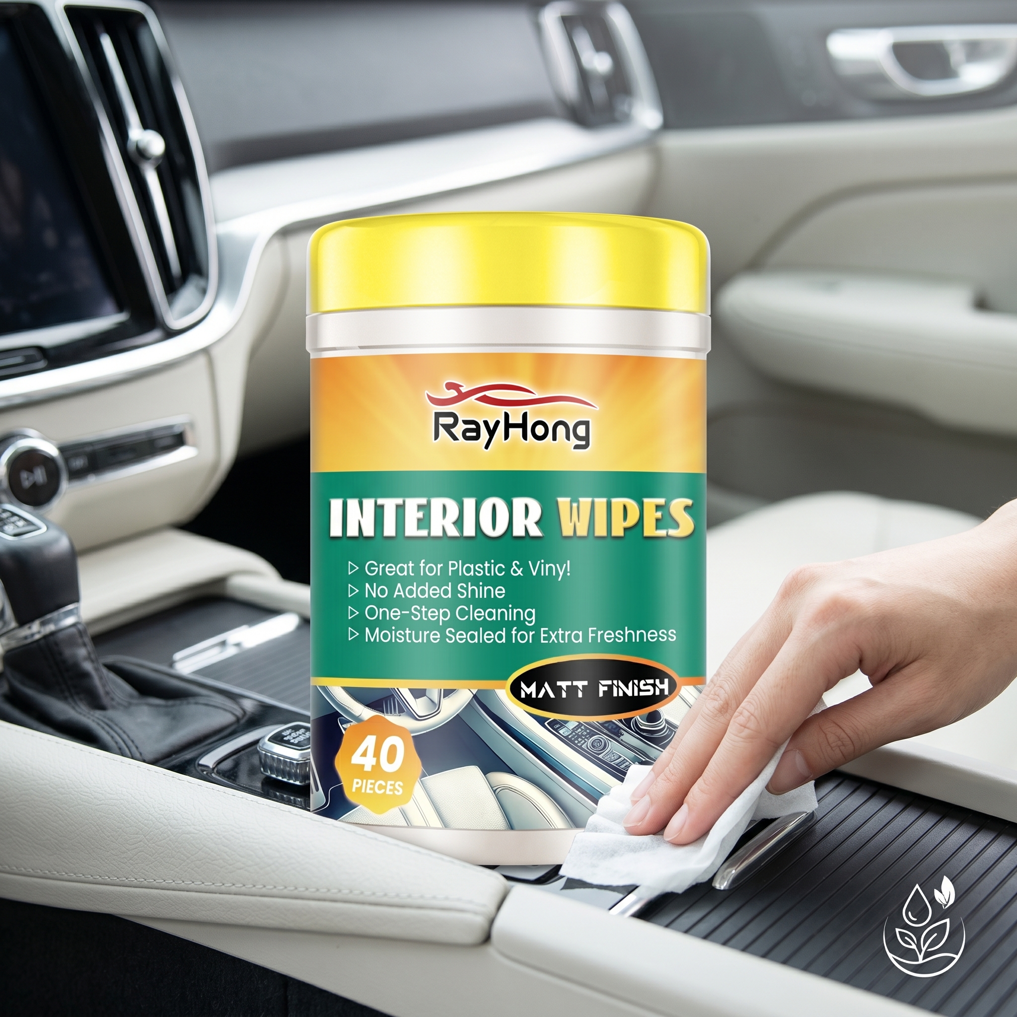 RAYHONG Car Interior Shine Wip - Leather Cleaner Interior review and price