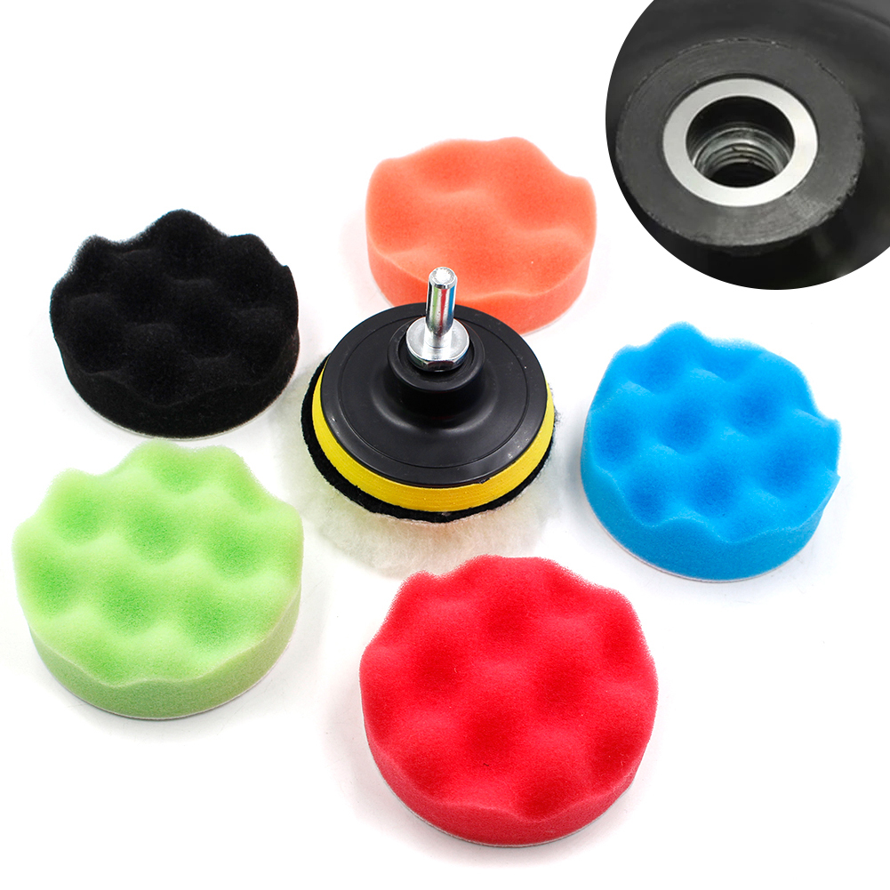 8Pcs/Set Polishing Pad Sponge  - Polish Pad Set Buffer review and price