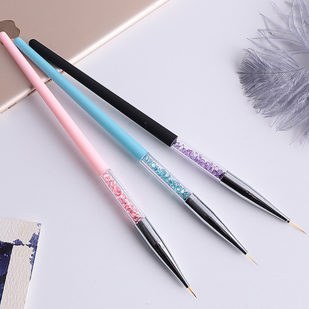 3Pcs Nail Art Pen Set Fine Tip - Detailing Brush Set review and price