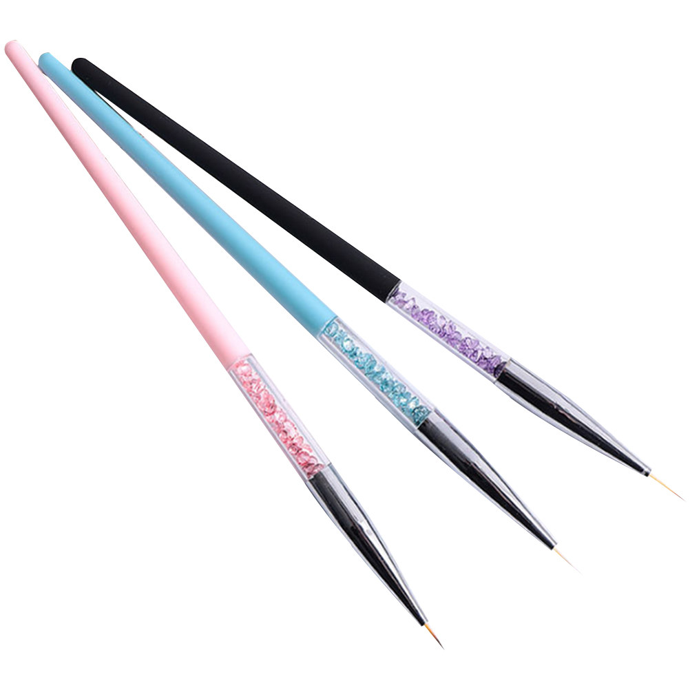 3Pcs Nail Art Pen Set Fine Tip - Detailing Brush Set review and price