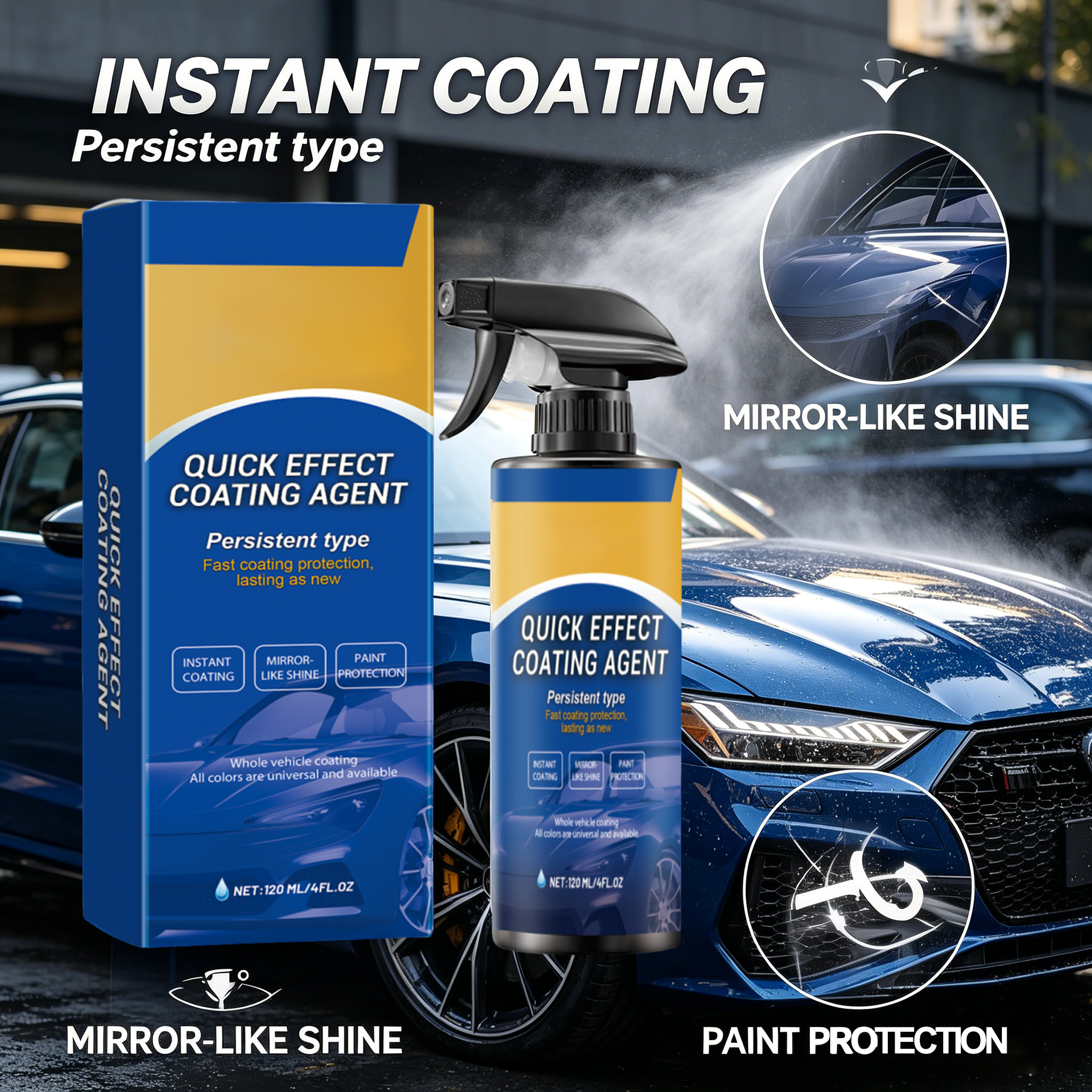 Car Quick Coating Agent Spray  - Car Wax Ceramic Coating review and price