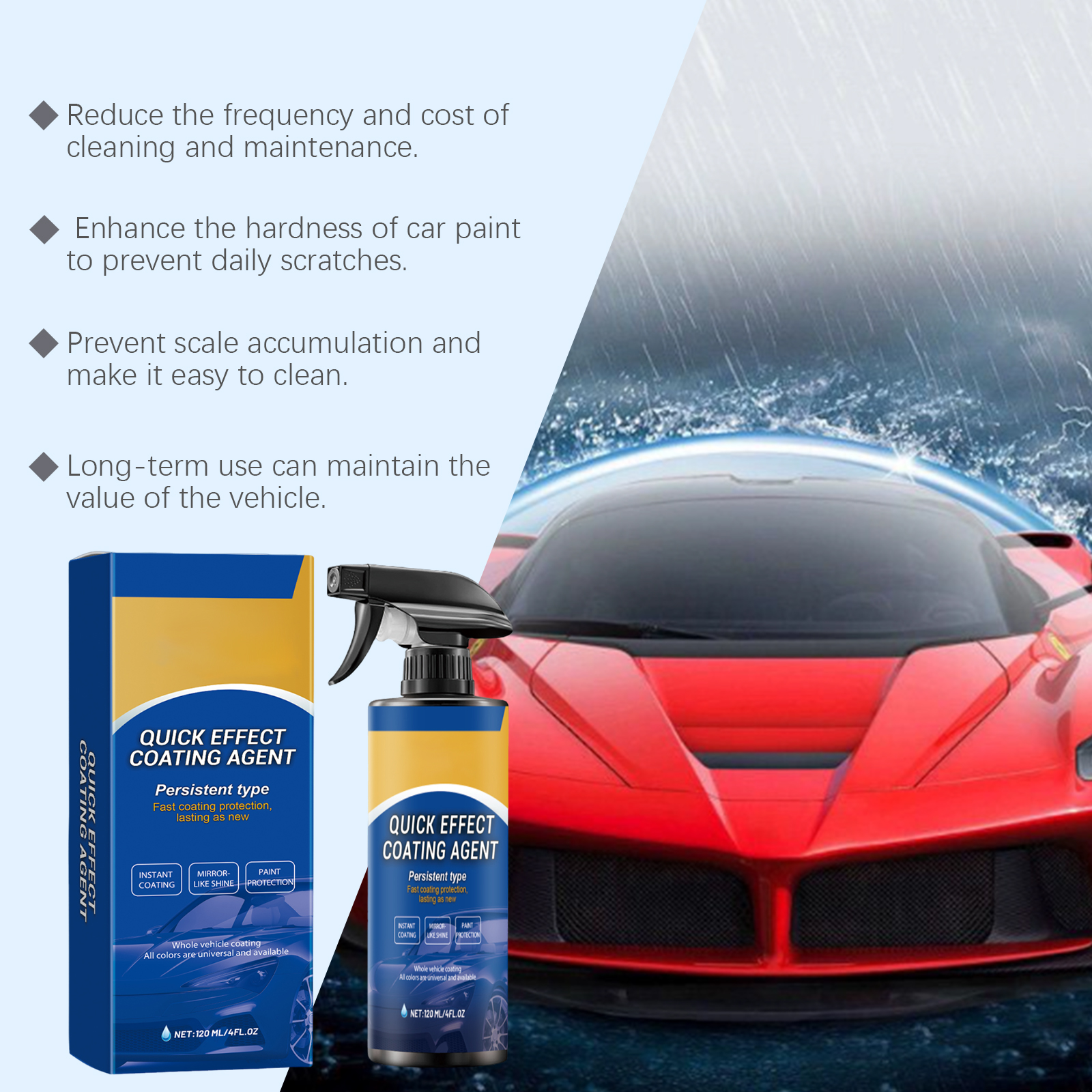 Car Quick Coating Agent Spray  - Car Wax Ceramic Coating review and price