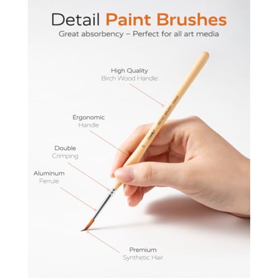 Detail Paint Brushes Set, 12 P - Detailing Brush Set review and price