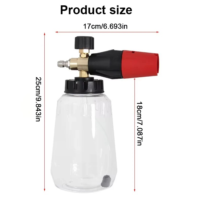 Adjustable Snow Foam Lance 1L  - Pressure Washer Foam Gun review and price