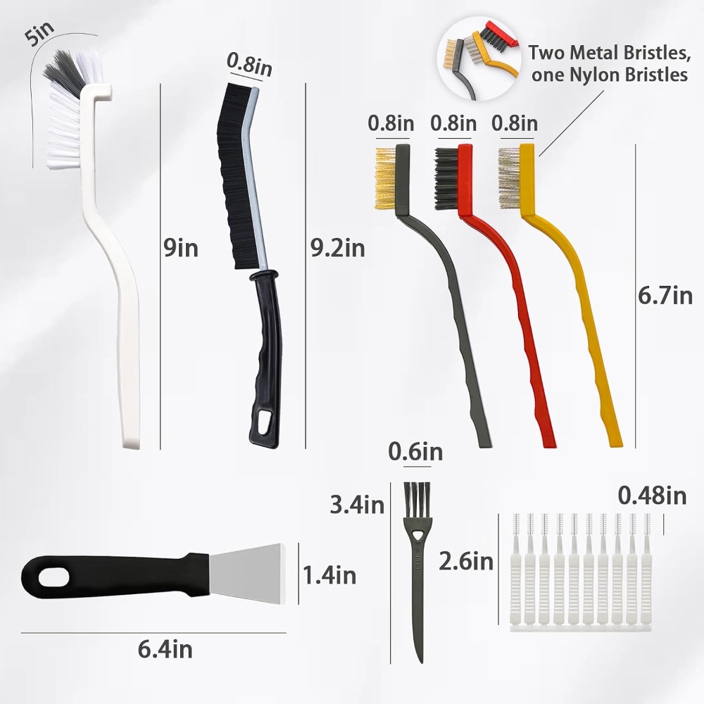 20-Piece Crevice Cleaning Brus - Car Cleaning Brush review and price
