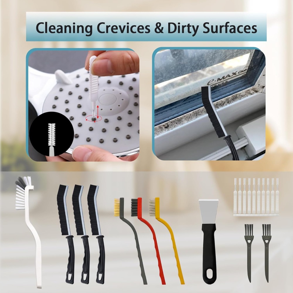 20-Piece Crevice Cleaning Brus - Car Cleaning Brush review and price